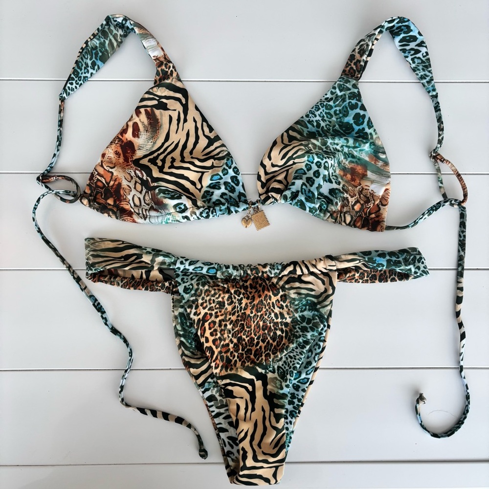 Animal Print Bikini Set